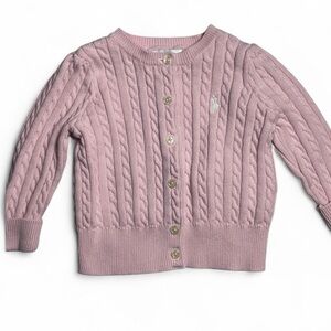 Ralph Lauren Soft Pink Knit Sweater 9M Baby Toddler